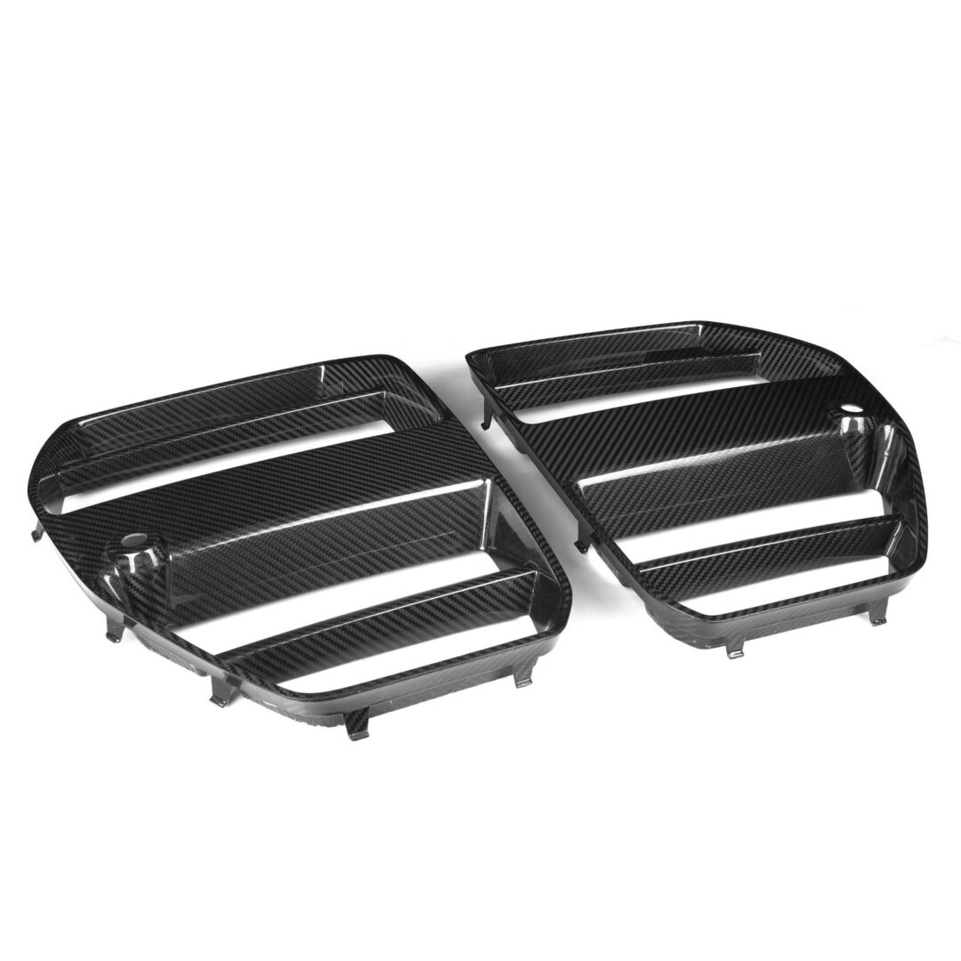 PSD BMW M3/M4 GT STYLE FRONT GRILLE IN PRE PREG CARBON FIBRE (G80/G81/G82/G83) Without ACC