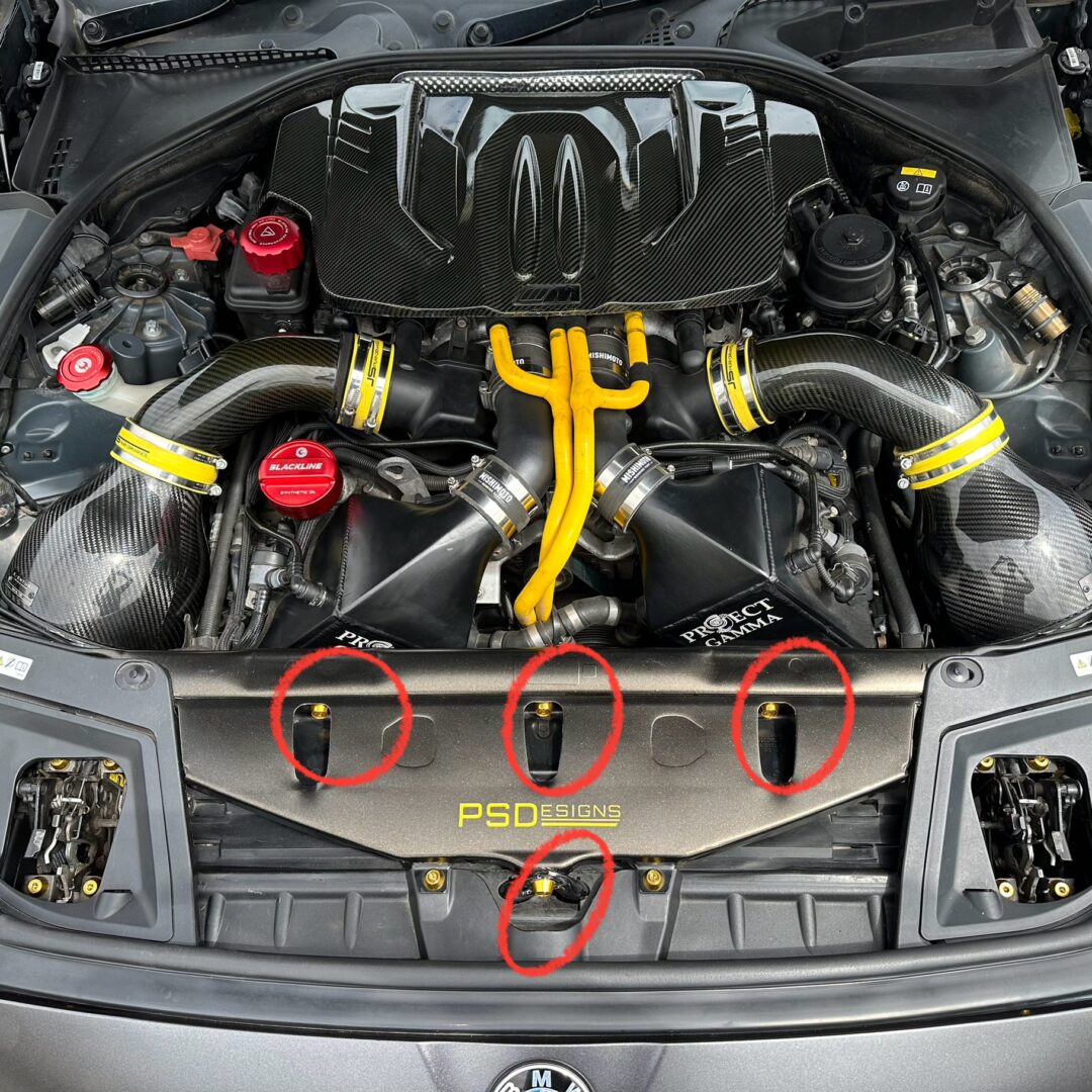 PSD F10 M5 Front Clip locations