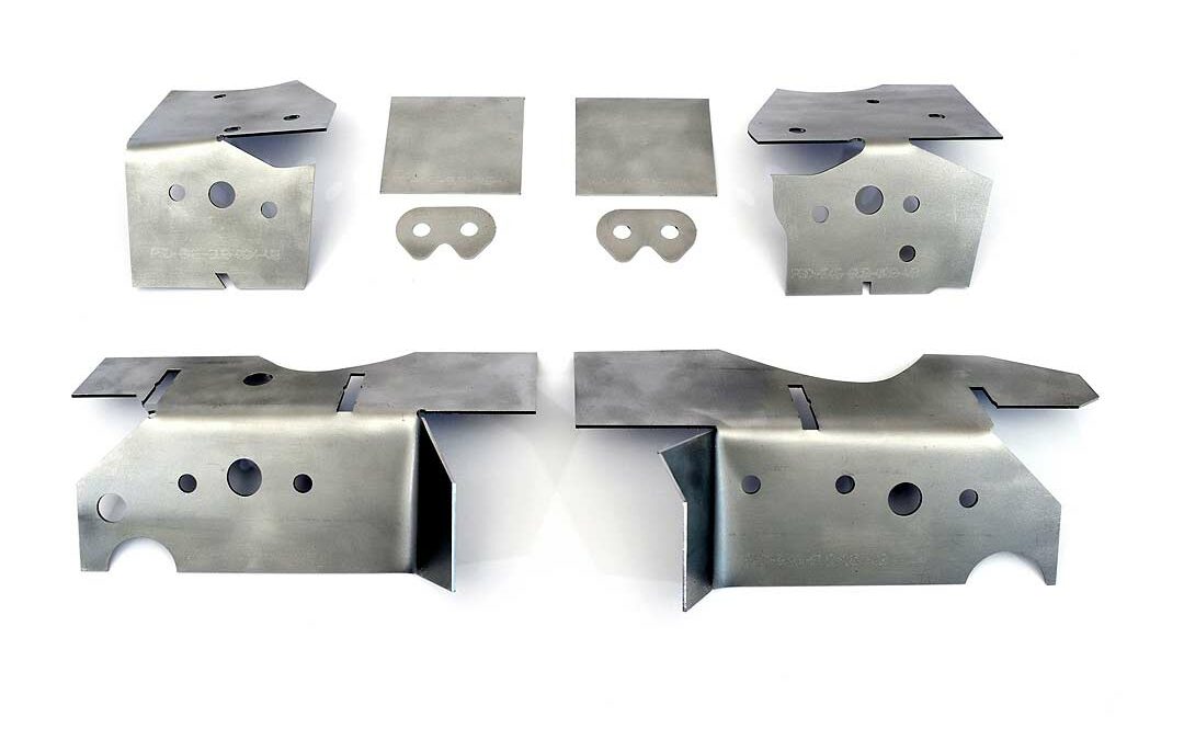 Reinforcement plate kit for BMW E46 chassis repair