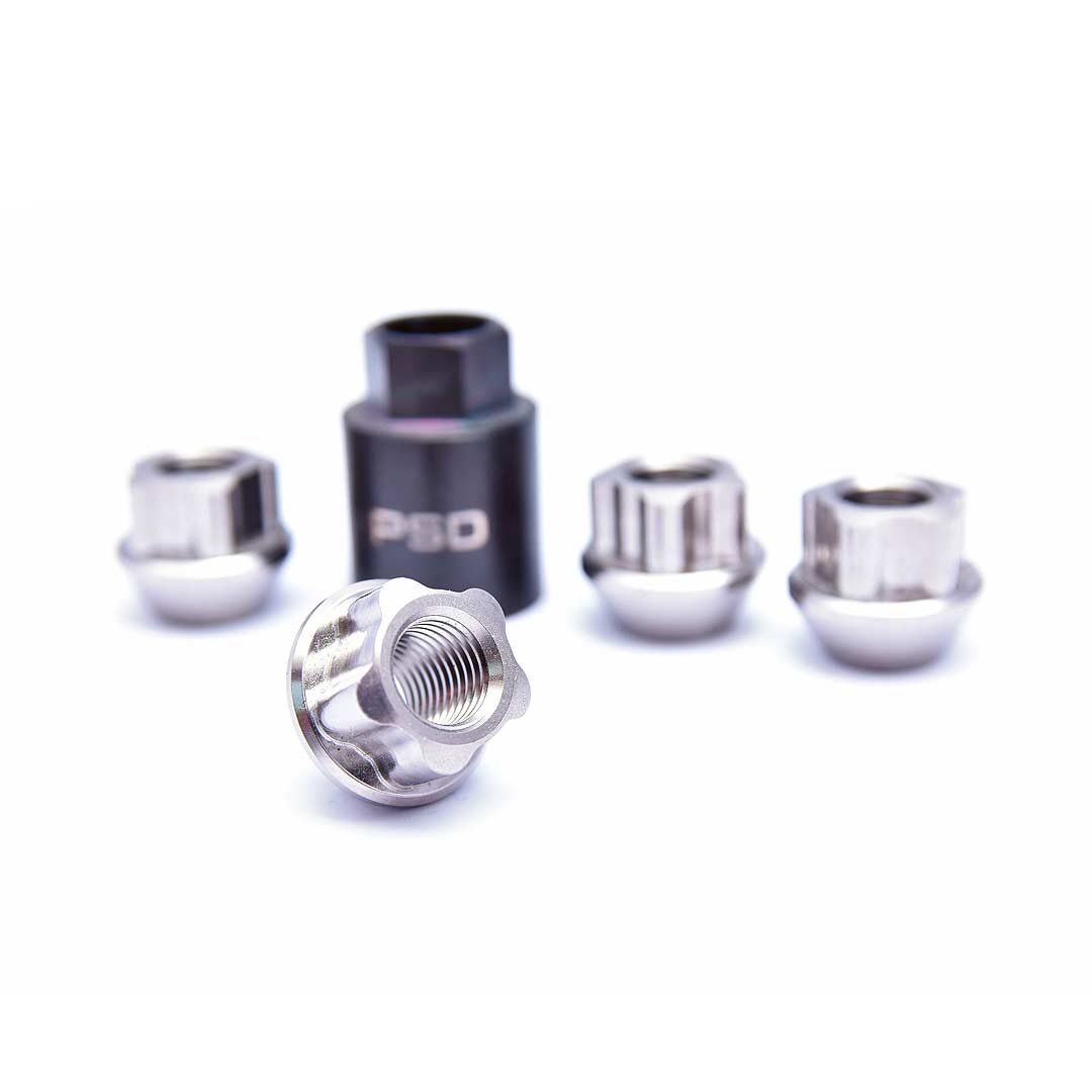 PSDesigns Titanium Locking Wheel Nuts (M12x1.5mm)